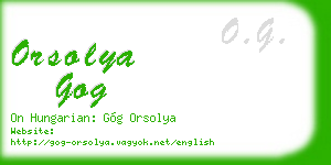 orsolya gog business card